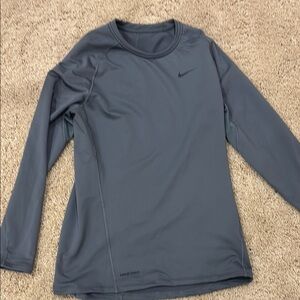 Nike Pro Dark Gray Long Sleeve Top